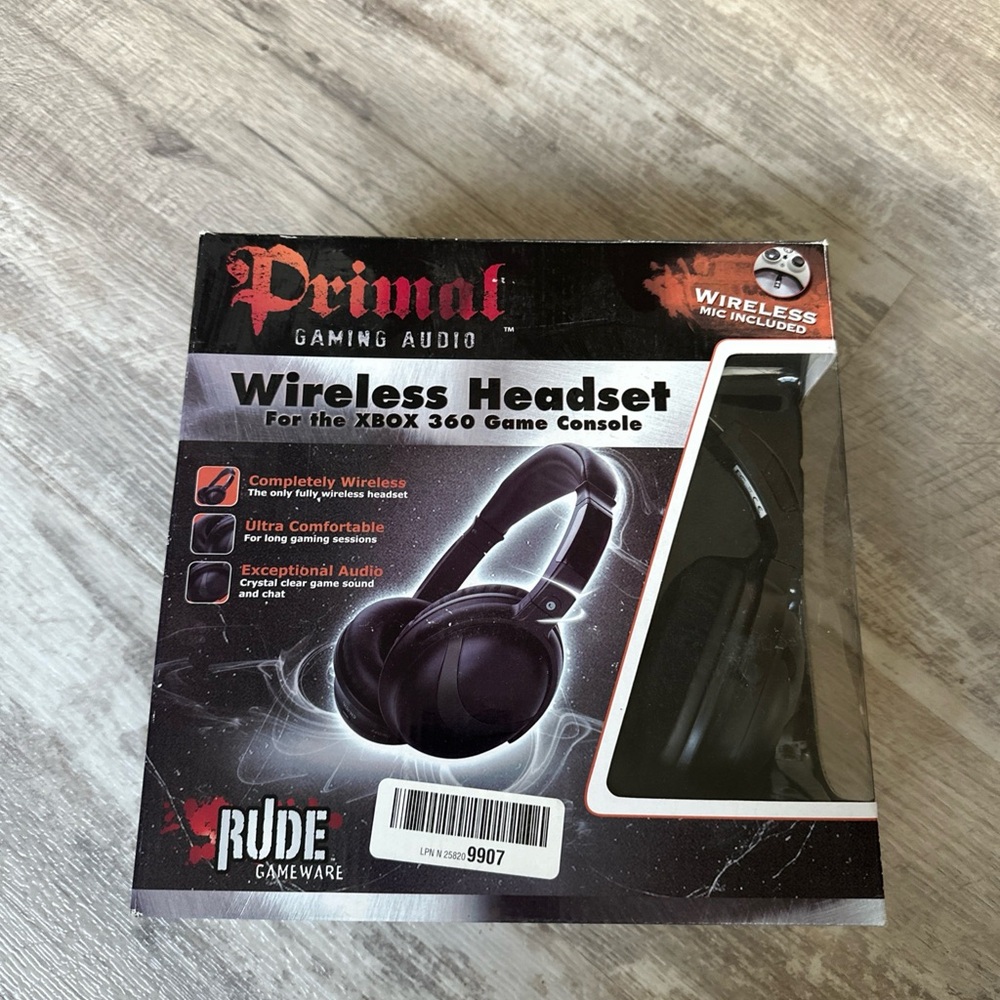 Primal Wireless Headset for Xbox 360 - Black